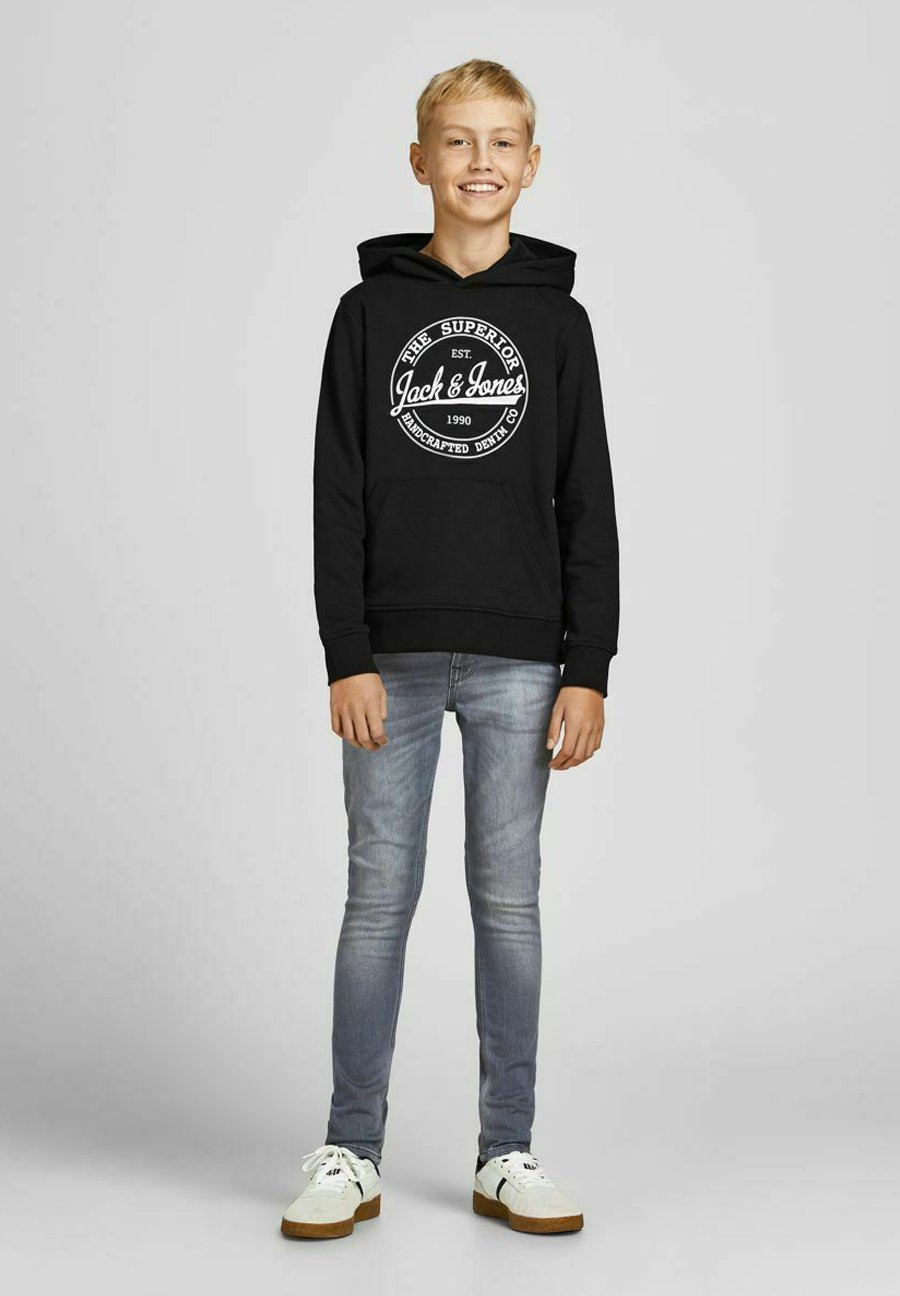 Jack \u0026 Jones Junior Jersey con capucha - black/negro - Zalando.es
