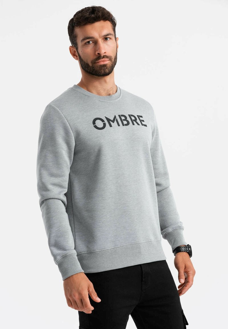 Ombre OM-SSPS-0181 - Mikina - light grey melange