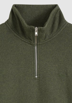 Levi's®, ORIGINAL HM QUARTER ZIP WINETASTING HTR - Sweatshirt - winetasting htr - browns