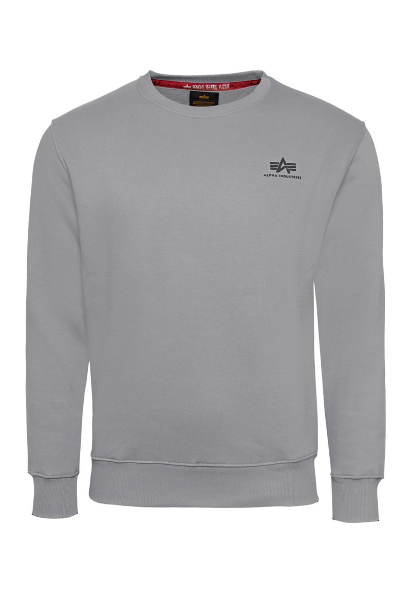Alpha Industries BASIC SMALL LOGO - Sweatshirt - pastel grey