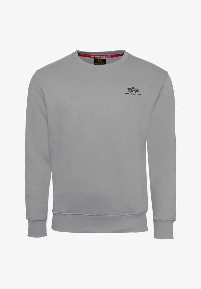 Alpha Industries BASIC SMALL LOGO - Felpa - pastel grey