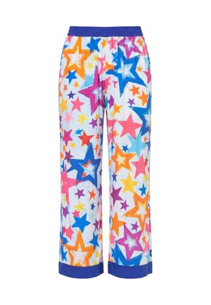 Angel of Style, PALAZZO PANTS, WIDE, STRAIGHT LEG, STAR PATTERN - Bukser - snow white