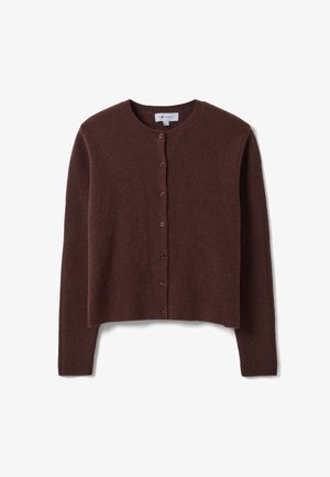 B.ANGEL, CREW-NECK CARDIGAN OVERSIZED FIT - Chaqueta de punto - brown