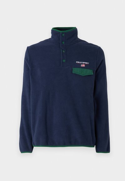 Polo Ralph Lauren LONG SLEEVE UNISEX - Sportinis megztinis - cruise navy/white