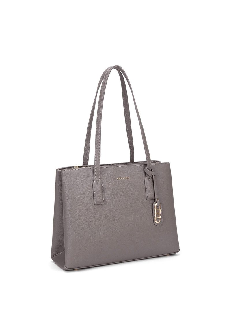 Sac à Main Porté Épaule DAVID JONES - Simili Cuir Noir - Taille Moyenne - Occasion Très Bon État