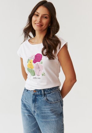 AMANDA - Print T-shirt - white