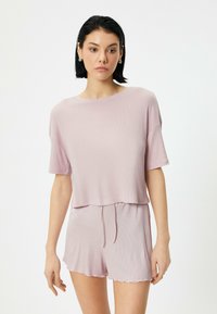 Koton SHORT SLEEVE - Pyjamashirt - pink