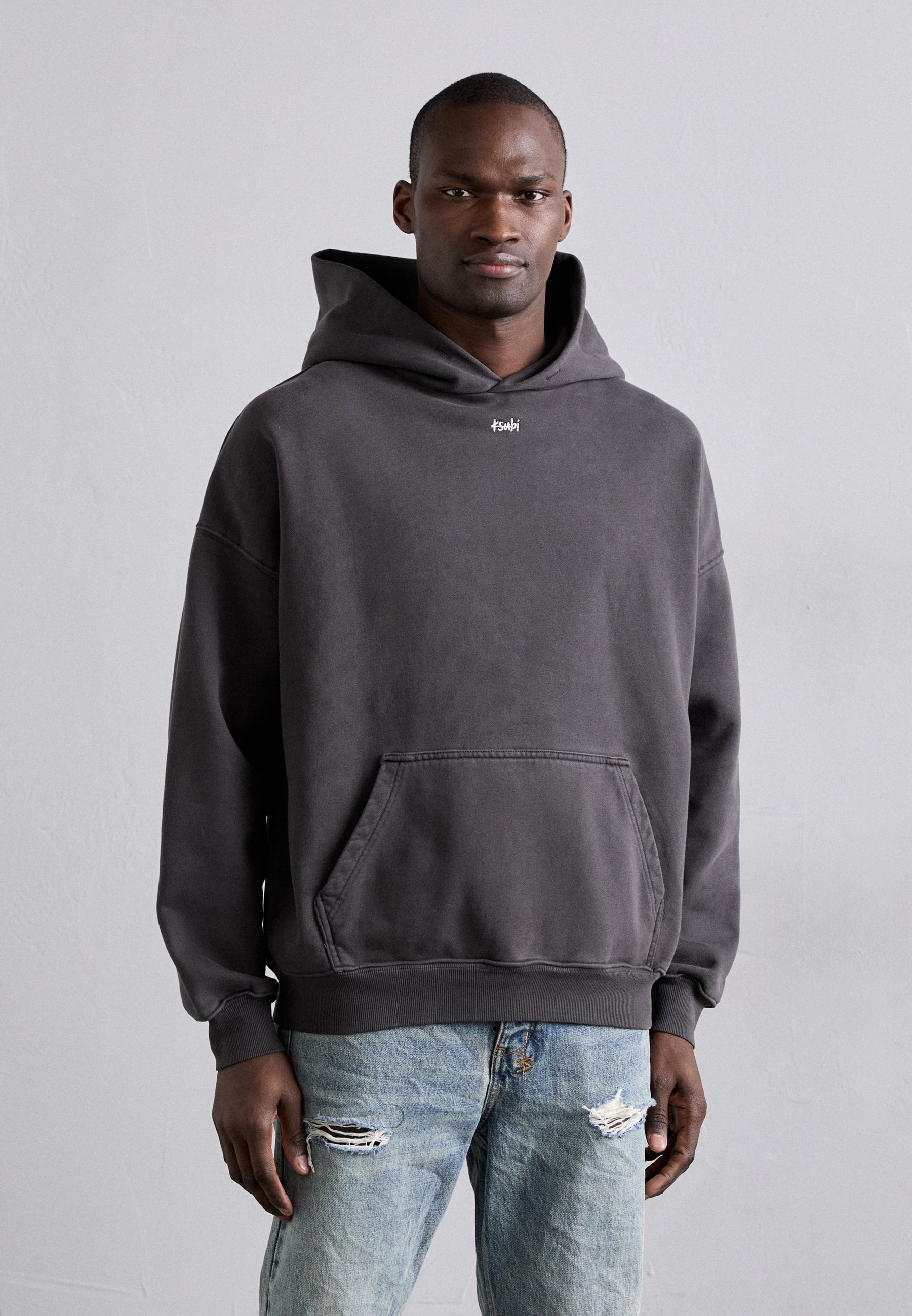 Ksubi EAGLE EKCESS HOODIE FADED BLACK - Sweatshirt - black