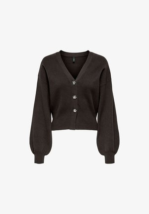 ONLY, CARDIGAN ONLBIBBI CARDIGAN - Gilet - chocolate torte