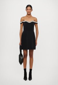 ML Monique Lhuillier BLAIRE SHORT DRESS - Proginė apranga - black