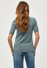 Minus MILIMA ROLL NECK KNIT - Základné tričko - blue zen melange