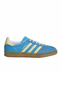 adidas Originals GAZELLE INDOOR - Sapatilhas - semi blue burst   almost yellow   cloud white
