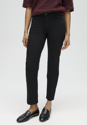 OPUS, MID RISE ANKLE STRAIGHT FIT - Straight leg jeans - black
