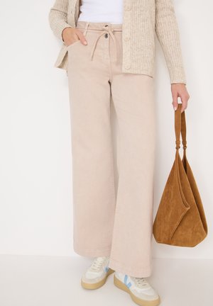 Široké džíny - beige
