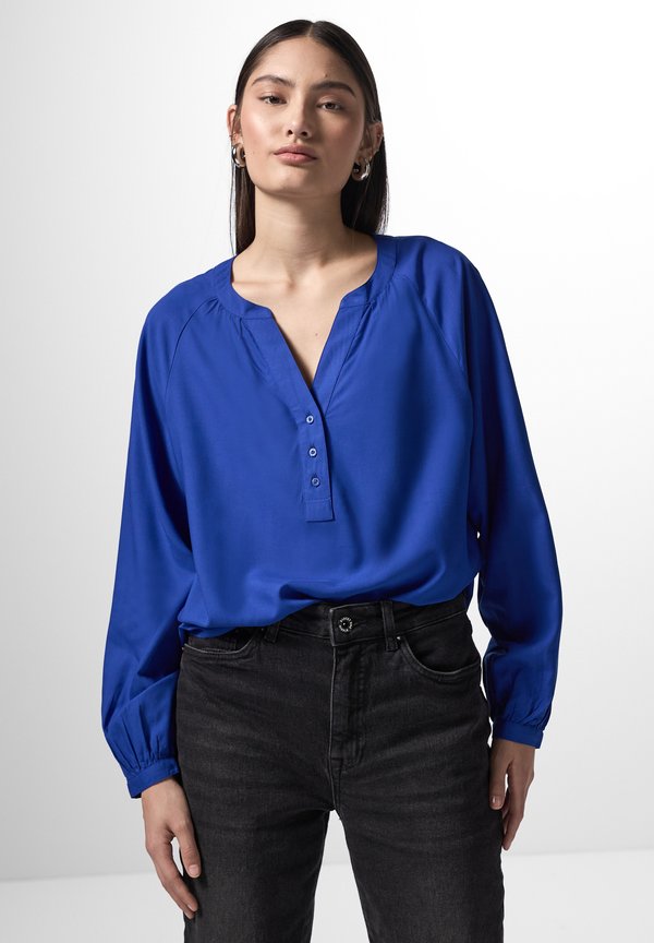 RAGLAN IN UNIFARBE - Bluse - blau