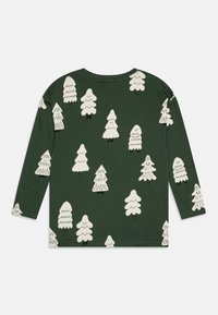 Lindex TOP HAPPY TREE PRINT UNISEX - Langærmet T-shirt - dark dusty green