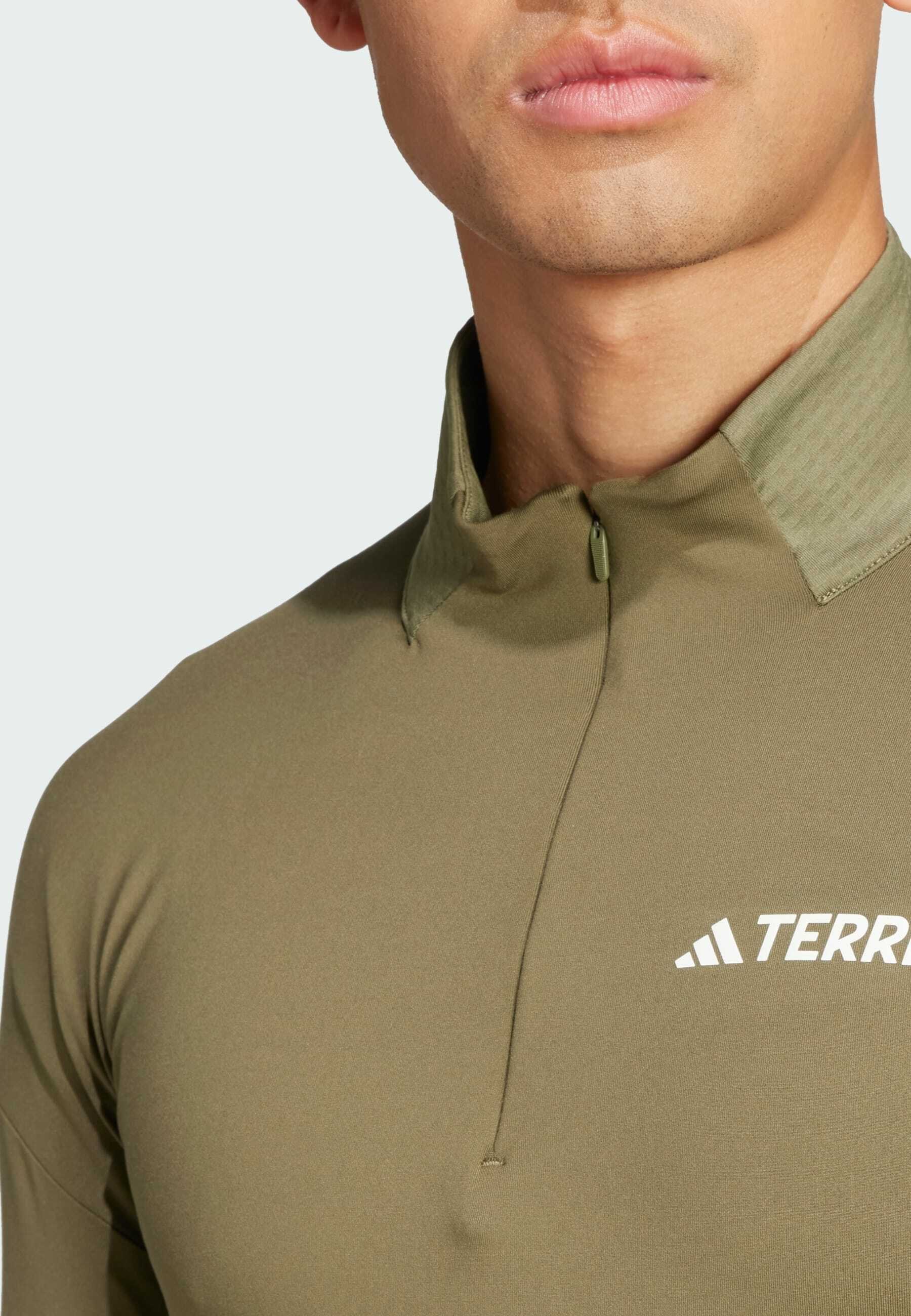 adidas Terrex XPERIOR LONG SLEEVE - Long sleeved top - olive