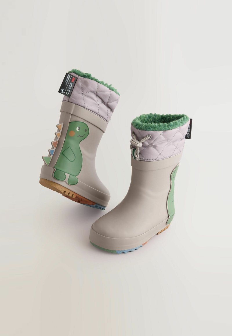 Harry Bear Bottes De Pluie Enfant Dinosaure - Caoutchouc Avec Poignées Et Badge 3D Rawr