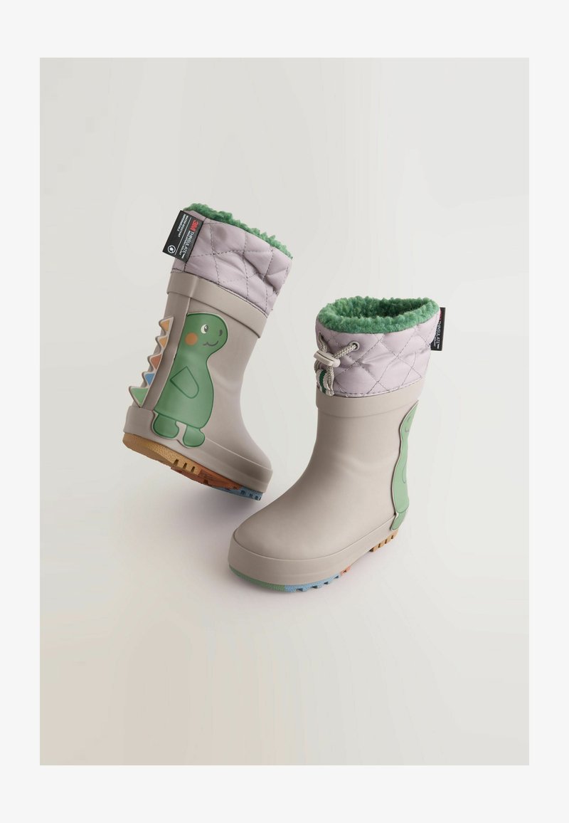 Harry Bear Bottes De Pluie Enfant Dinosaure - Caoutchouc Avec Poignées Et Badge 3D Rawr