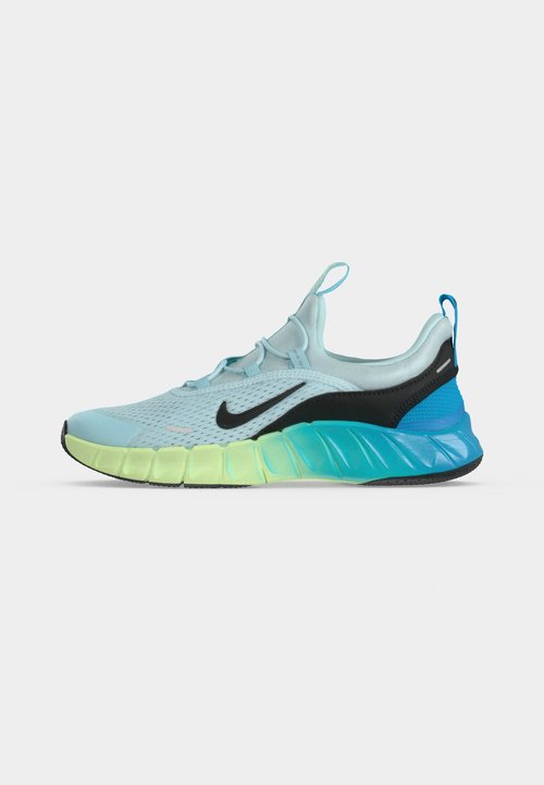 Nike FREE RIDE UNISEX - Road running shoes - glacier blue/black/light current blue/barely volt — photo 2