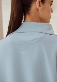 Next SOFT TOUCH QUARTER ZIP - Collegepaita - pale blue