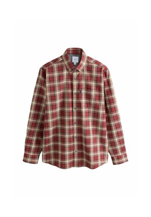 Next, REGULAR FIT - REGULAR FIT EASY IRON BUTTON DOWN LONG SLEEVE OXFORD SHIRT - Hemd - red check