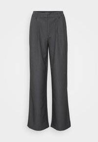 ONLHATTIE PLEAT  - Auduma bikses - dark grey melange