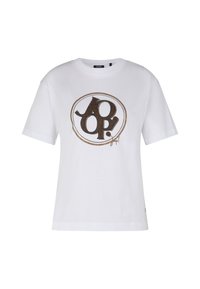 TASHI - T-Shirt print - weiß/braun