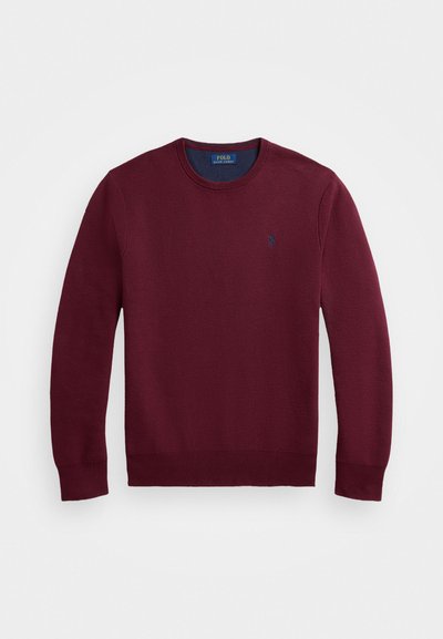 Polo Ralph Lauren KNIT COTTON CREWNECK SWEATER - Jersey de punto - damson red
