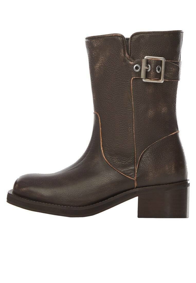 Mango Cowboy-/Bikerlaarsjes bruin