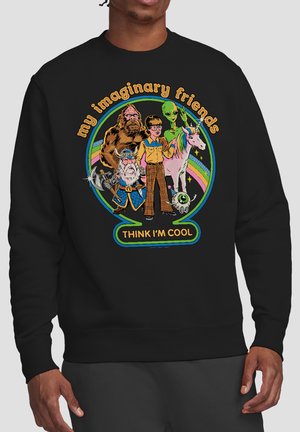 Cotton Soul, STEVEN RHODES MY IMAGINARY FRIENDS - Sweatshirt - black