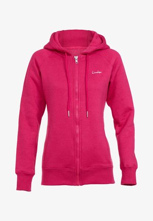 Zip-up sweatshirt - deep pink