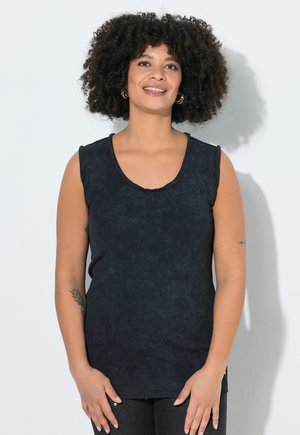 Angel of Style TOP, KÖRPERNAHE PASSFORM, FRANSENKANTEN - Top - black