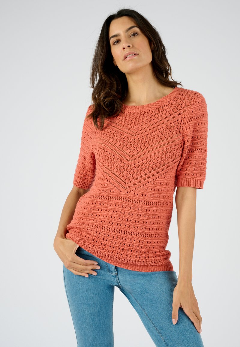Damart T-shirt basic - abricot