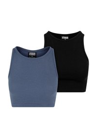 CROPPED 2-PACK - Top - vintageblue black
