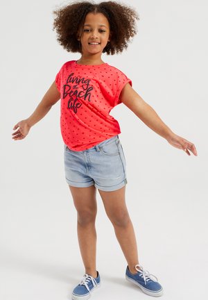 MET DESSIN EN GLITTEROPDRUK - T-shirt print - pink