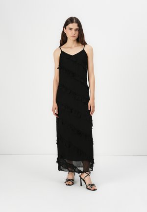 Pieces PCTWIRL MAXI STRAP DRESS - Maxikjoler - black