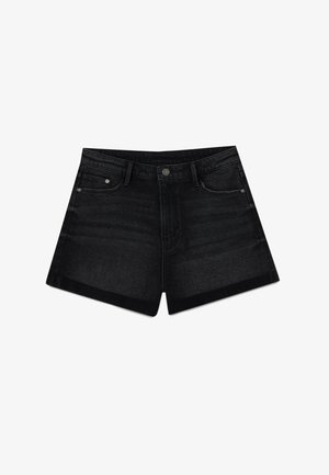 Denim shorts - black