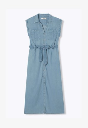 Promod, ROBE-CHEMISE UNIE - Robe en jean - jean moyen