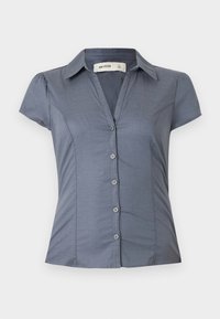 BOW BELT SHIRTING - Πουκαμίσα με κουμπιά - blue-grey