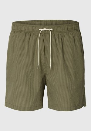 Selected, SLHCOOPER SEERSUCKER  - Short de bain - deep lichen green