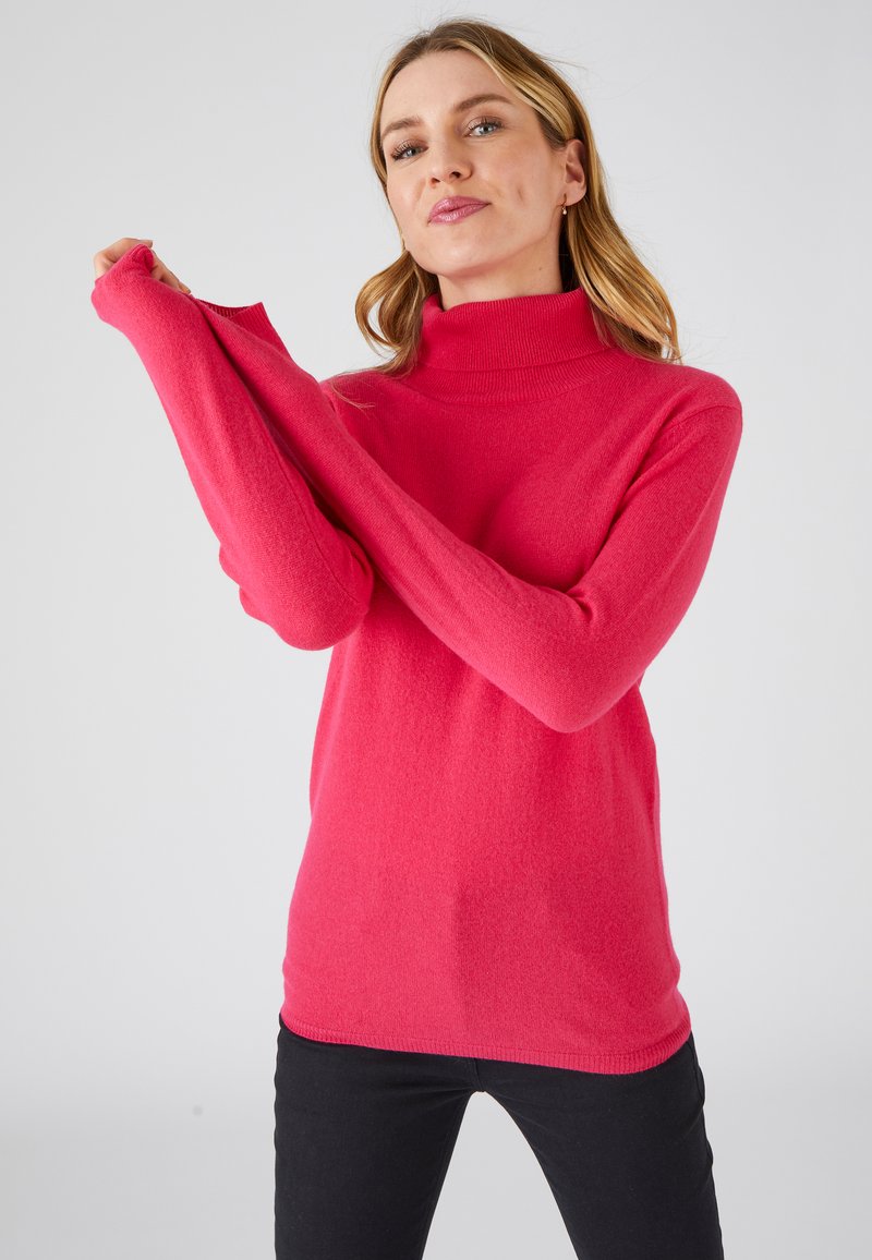 Damart COL ROULÉ - Pullover - framboise foncé