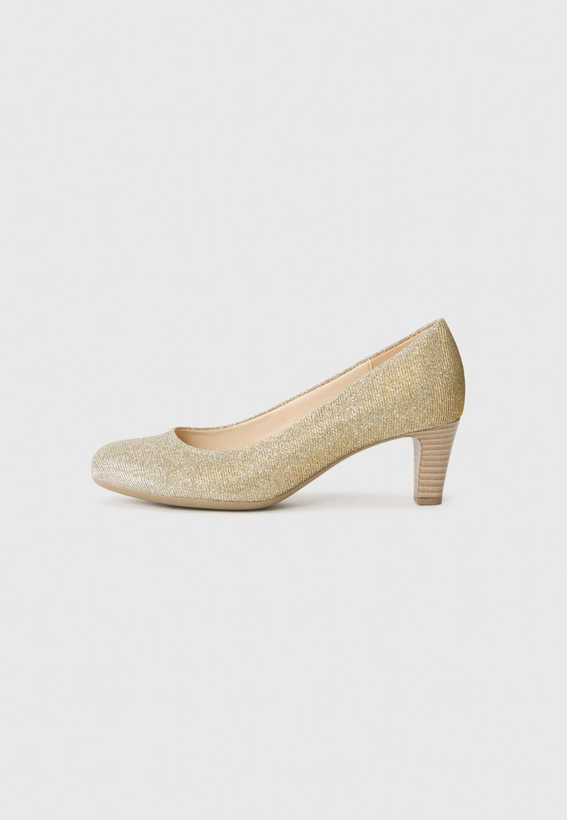 Gabor Klassieke pumps goudkleurig Gabor Klassieke pumps goudkleurig