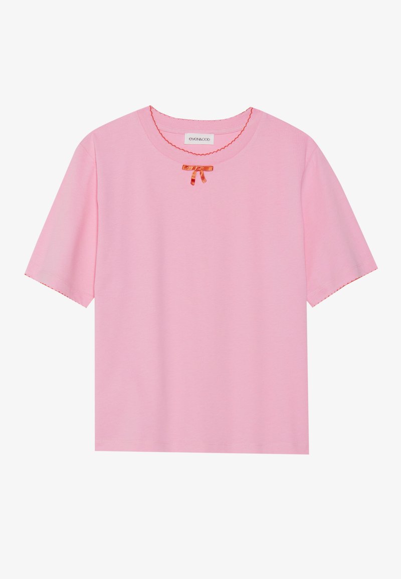 Even&Odd T-shirt basic donkerroze