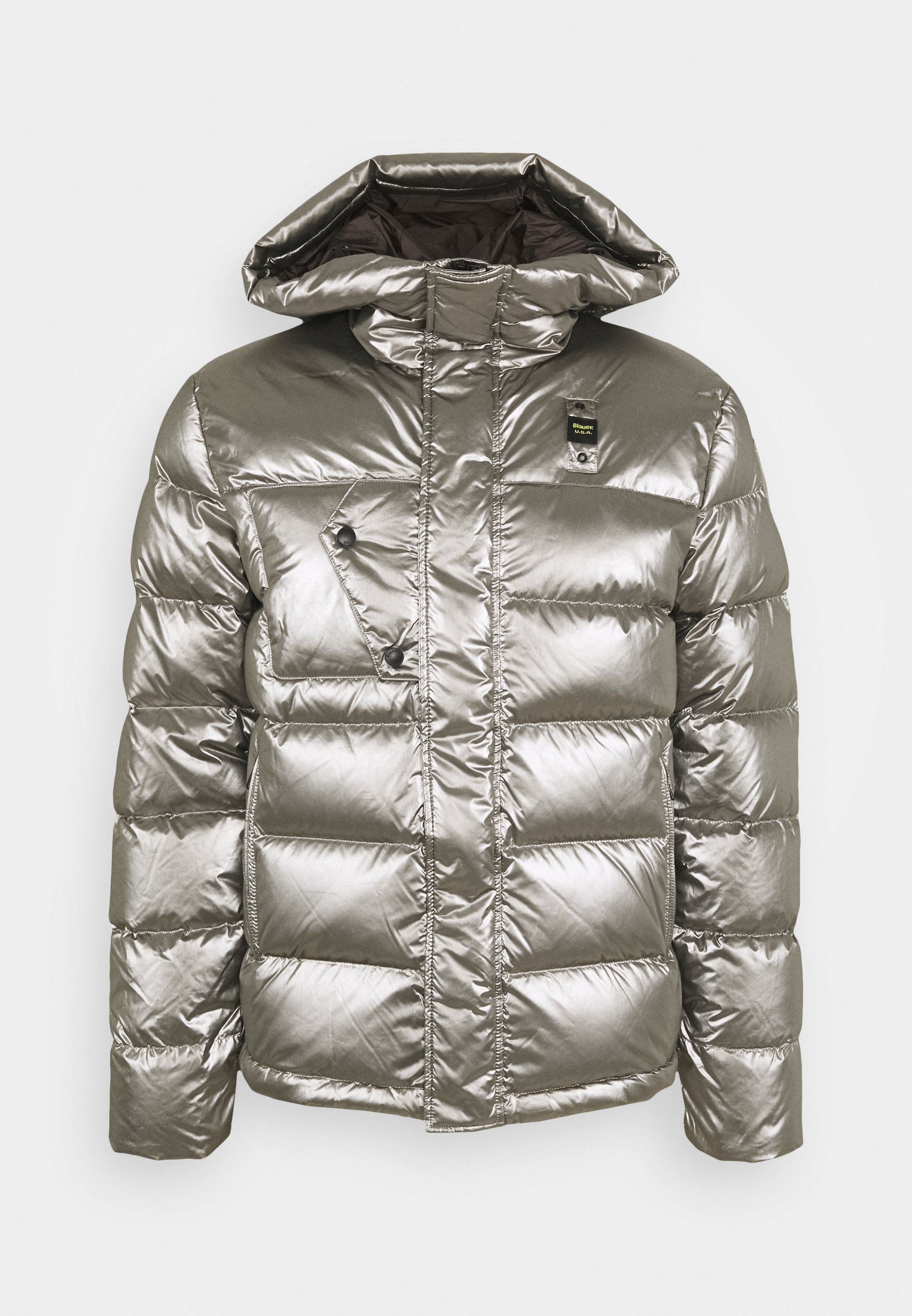 Blauer GIUBBINI CORTI IMBOTTITO Dunjacka metallic silver Blauer GIUBBINI CORTI IMBOTTITO PIUMA Dunjacka silver