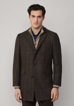 CHECK - Mantel - brown