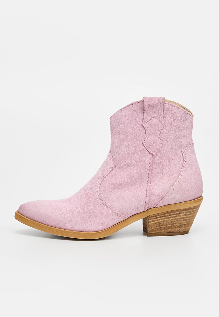 Lazamani Cowboy-/Bikerlaarsjes roze