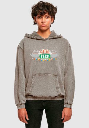 FRIENDS - CENTRAL PERK CHRISTMAS LIGHTS ACID WASHED - Kapuzenpullover - asphalt