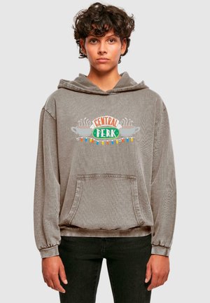 ABSOLUTE CULT FRIENDS - CENTRAL PERK CHRISTMAS LIGHTS ACID WASHED - Kapuzenpullover - asphalt