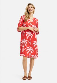 Smith&Soul MIT PALMEN - Freizeitkleid - chili print